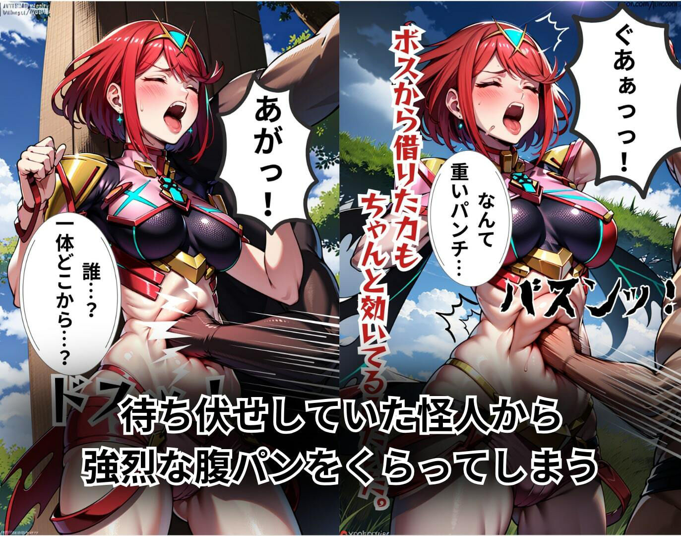 サンプル画像2:ホ◯ラの受難 怪人の卑劣な策略に敗北するヒロイン物語(addのサークル) [d_308610]