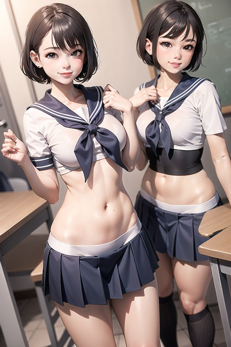 サンプル画像3:これが私たちの学校性活(maria.ai.art) [d_308724]