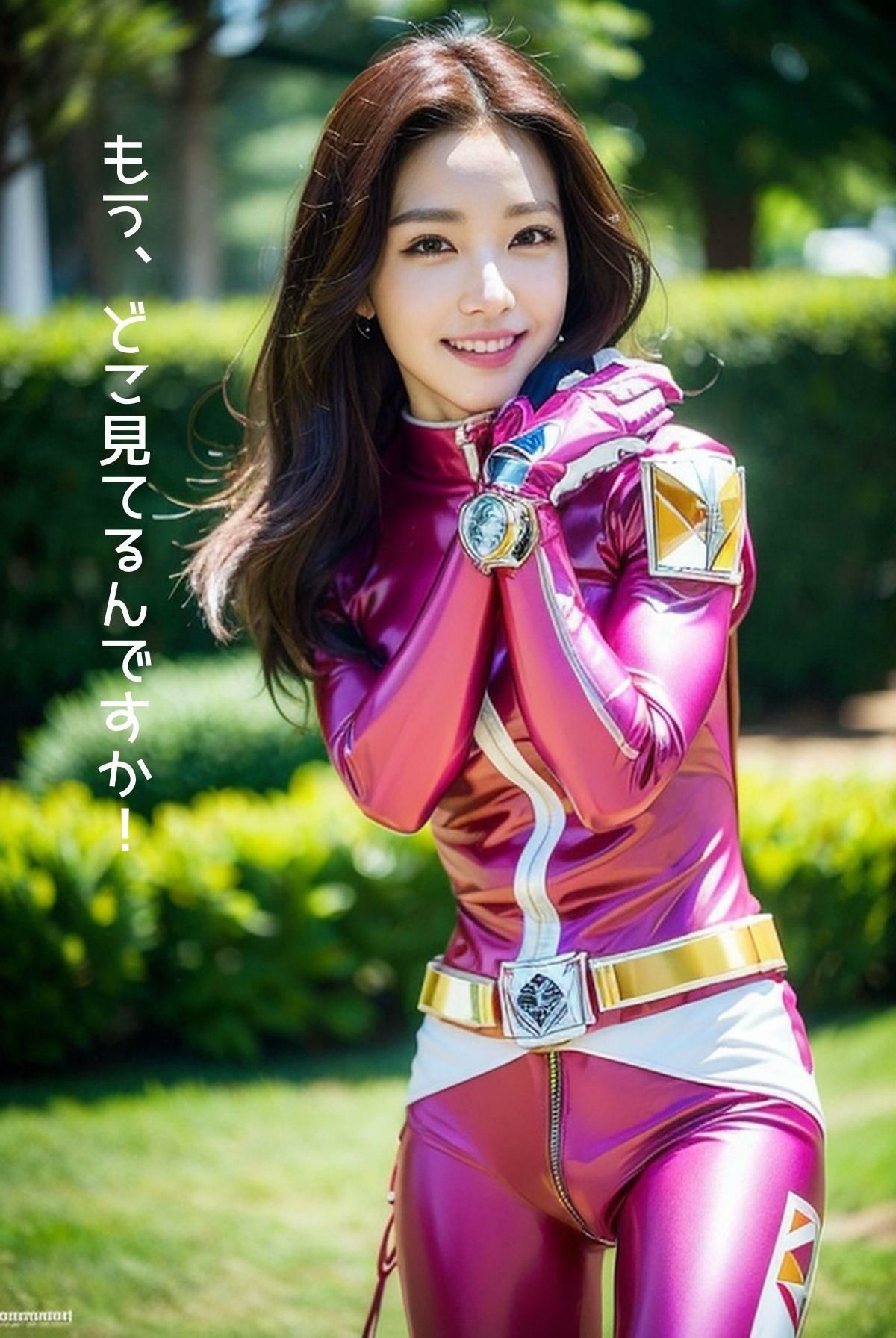 サンプル画像4:戦隊ヒロインのオフショットは過激でオトナ向け＜402枚大ボリューム＞(妄想グラビア出版) [d_308793]