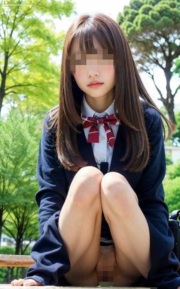 サンプル画像1:ノーパン女子校生(雨のち晴れルヤ) [d_308805]