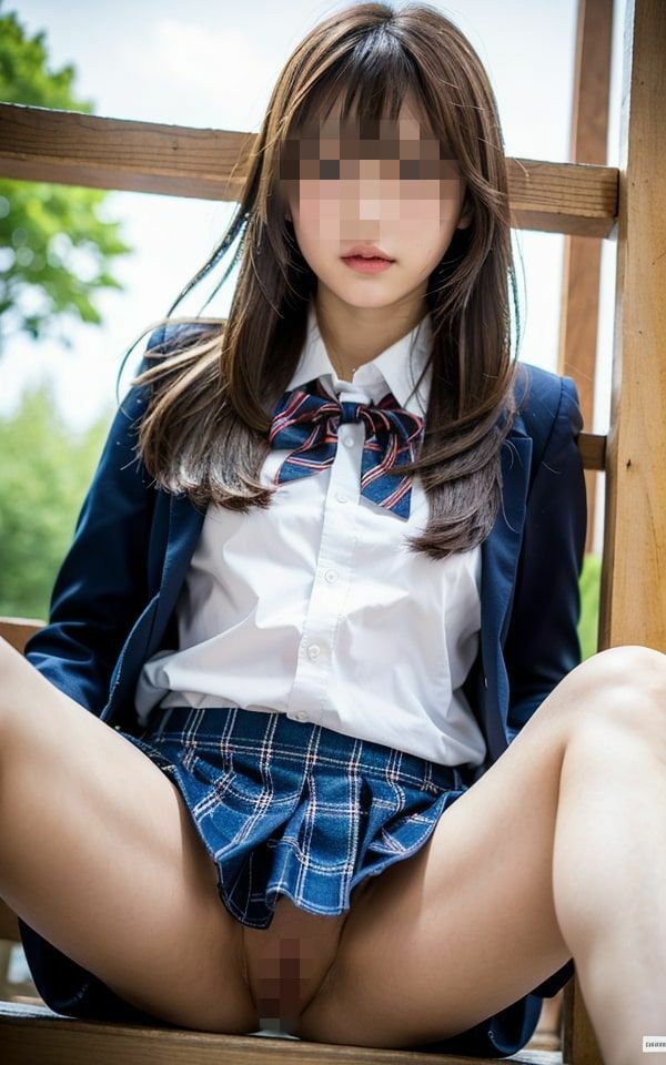 サンプル画像3:ノーパン女子校生(雨のち晴れルヤ) [d_308805]