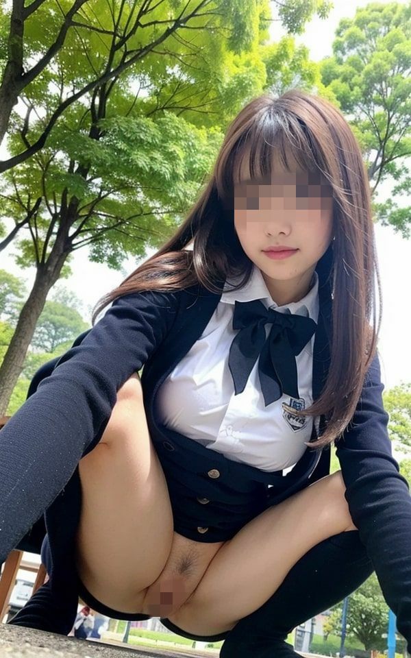 サンプル画像4:ノーパン女子校生(雨のち晴れルヤ) [d_308805]