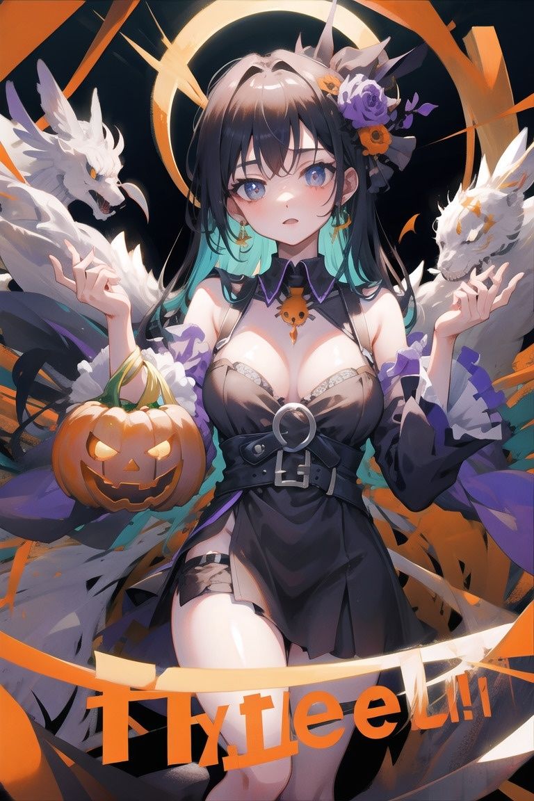 サンプル画像1:ちょっとえっちなハロウィンナイト(maria.ai.art) [d_308814]