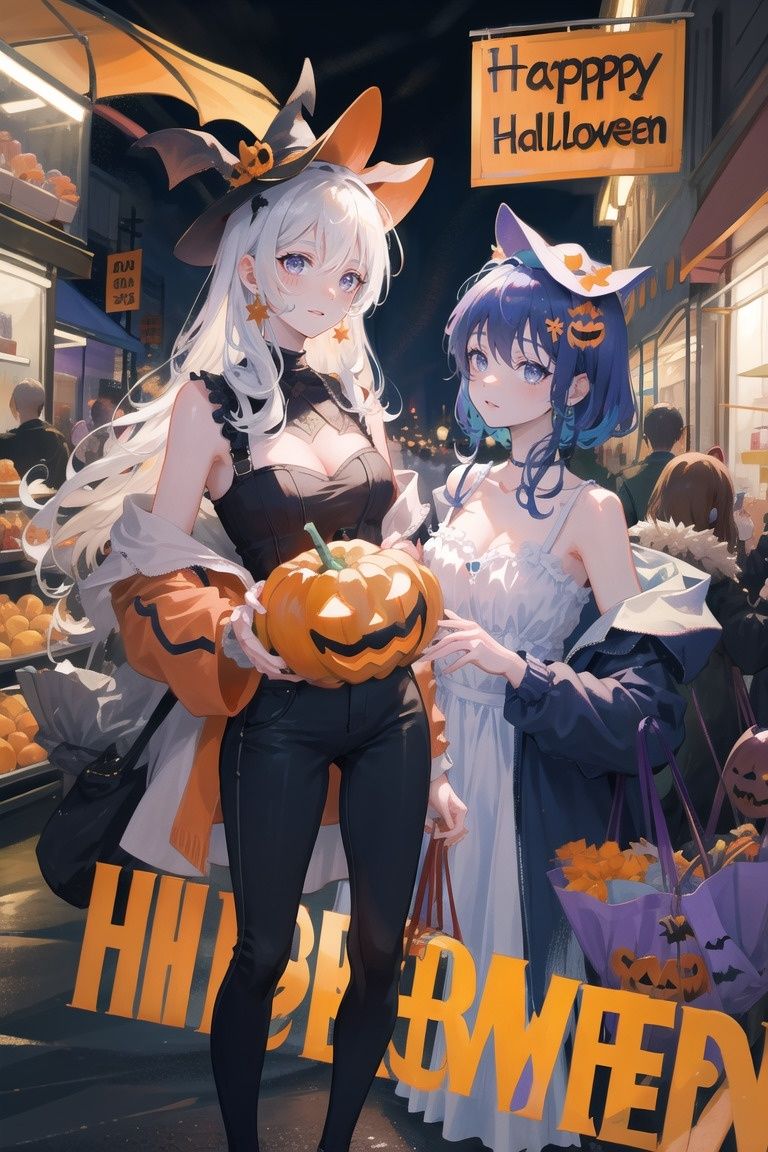 サンプル画像2:ちょっとえっちなハロウィンナイト(maria.ai.art) [d_308814]