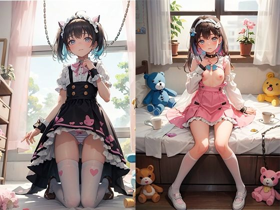 サンプル画像6:ロ○ータファッション拘束撮影会その2(あぼじ) [d_308845]