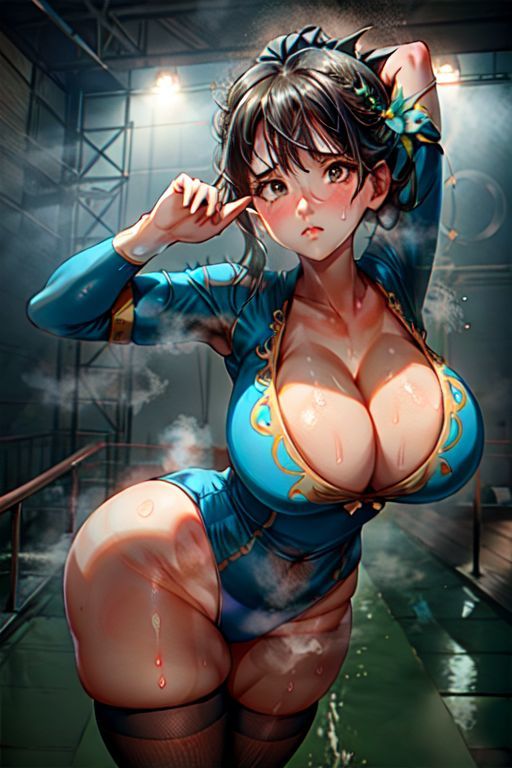 サンプル画像4:爆乳AIレオタード1(AI出版) [d_308908]