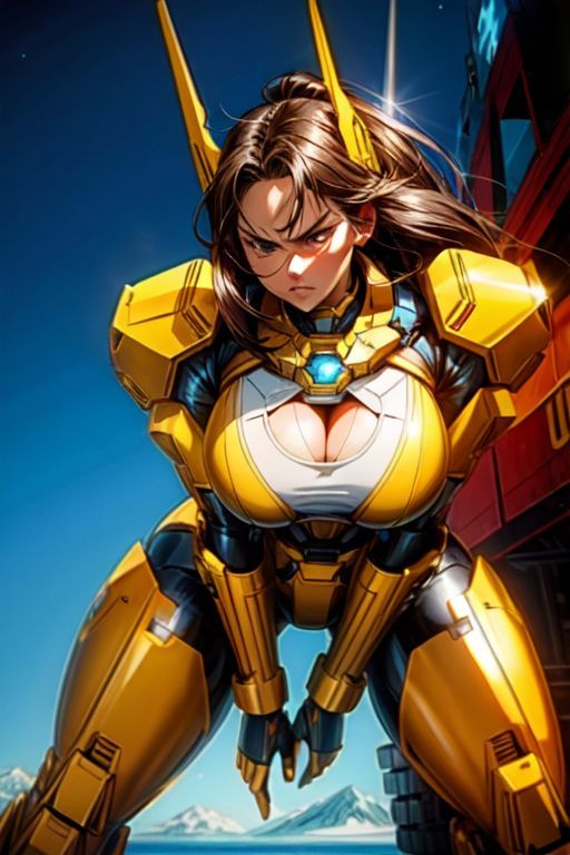 サンプル画像3:爆乳AIメカ娘1(AI出版) [d_308910]