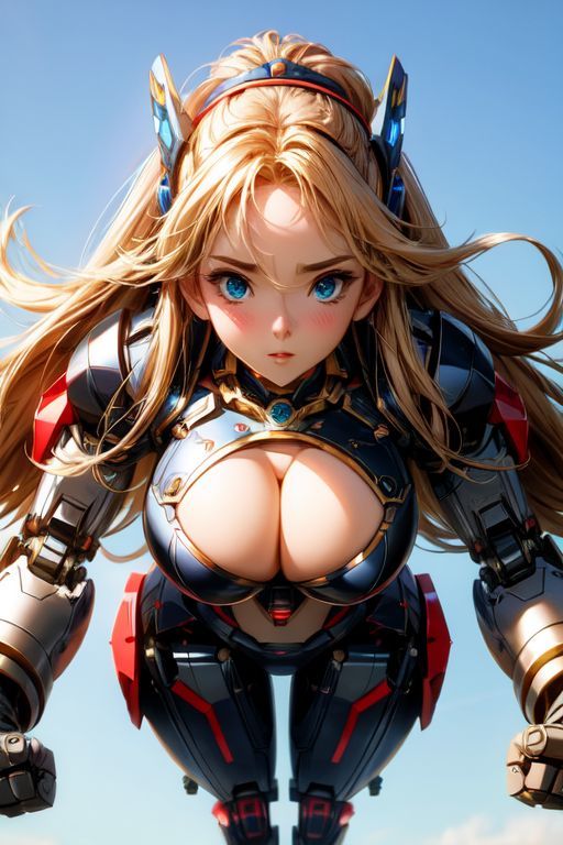 サンプル画像5:爆乳AIメカ娘1(AI出版) [d_308910]