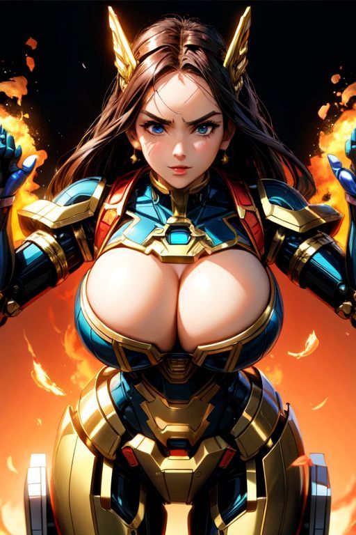 サンプル画像6:爆乳AIメカ娘1(AI出版) [d_308910]