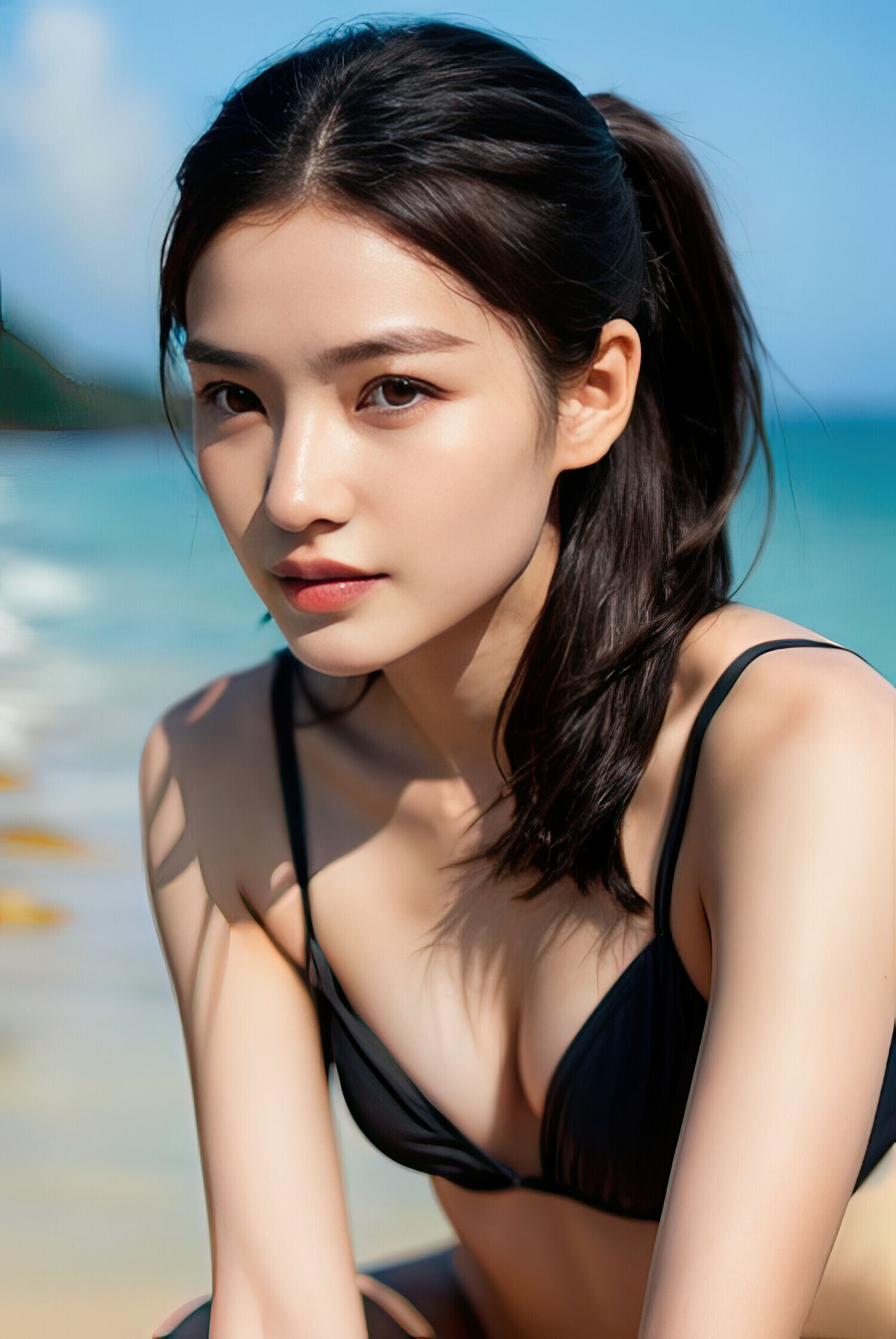 サンプル画像5:AI水着グラビア(美伝プロジェクト) [d_308946]