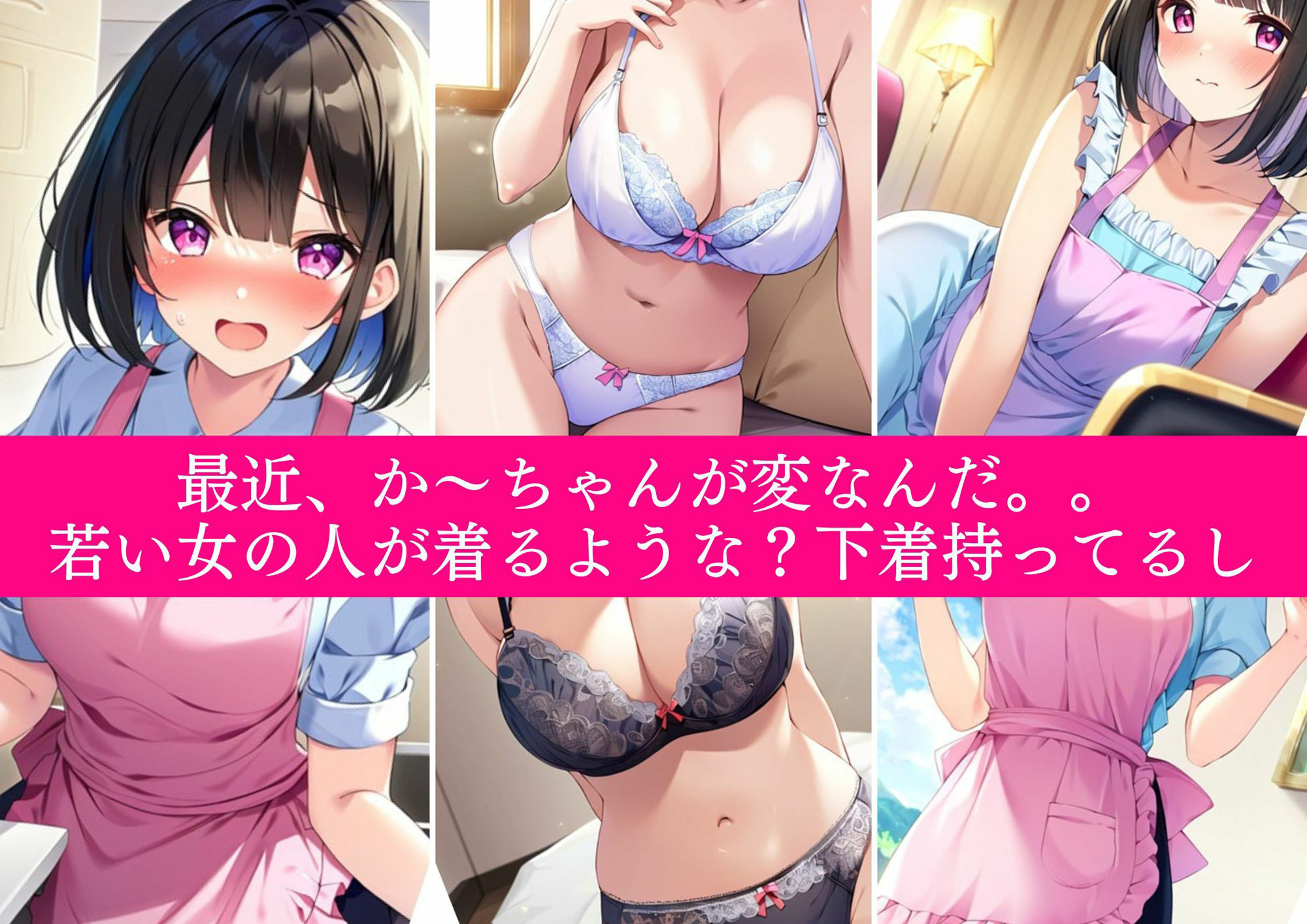 サンプル画像1:【巨乳童顔母NTR・ai生成】天然童顔ママが野外露出にハマって寝取り寝取られイかされまくる話(AI欲イラスト屋さん：わんたんめん) [d_308985]