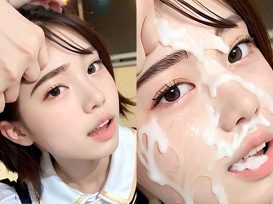 サンプル画像1:美少女アイドルにひたすら顔射(白夜倶楽部) [d_309032]