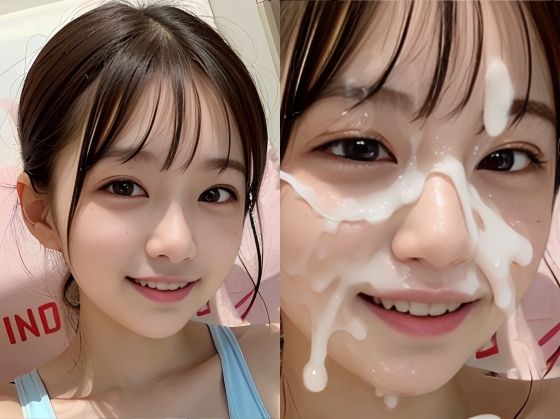 サンプル画像2:美少女アイドルにひたすら顔射(白夜倶楽部) [d_309032]