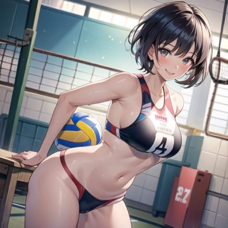 サンプル画像1:弱小バレー部のsex合宿 【パイズリ・フェラ練】(AIグラビア宝庫) [d_309181]