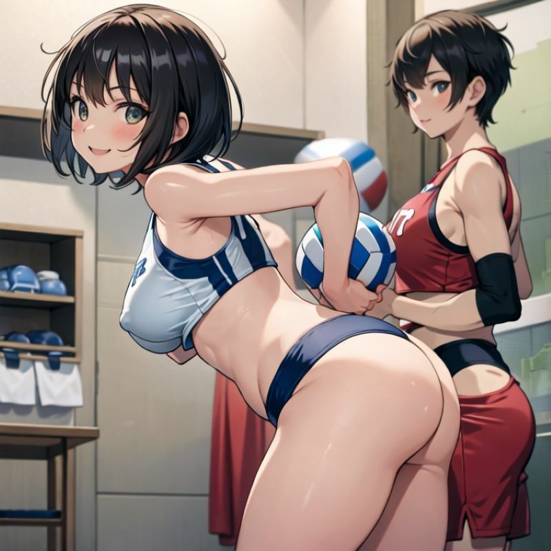 サンプル画像4:弱小バレー部のsex合宿 【パイズリ・フェラ練】(AIグラビア宝庫) [d_309181]