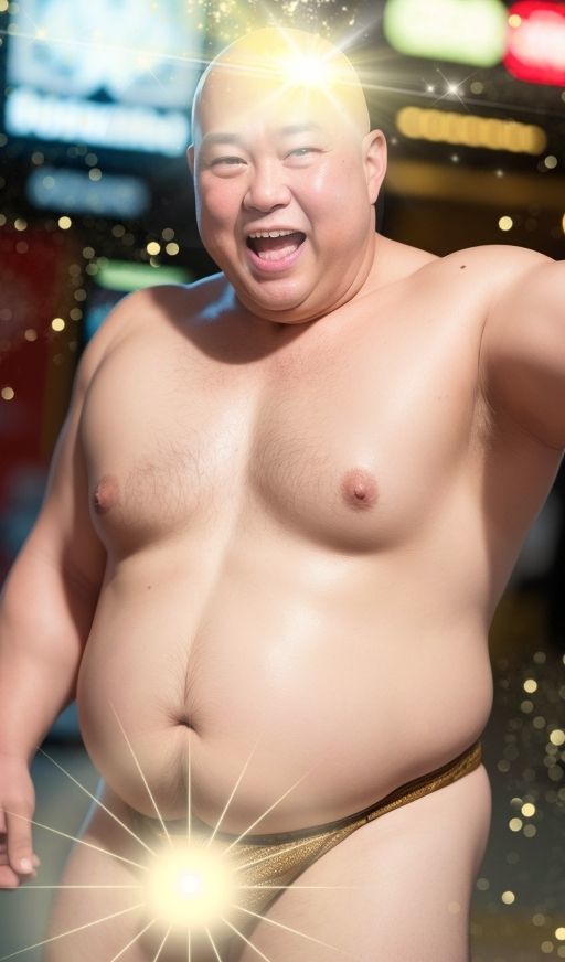 AI@つるピカはげおやじ〜繁華街露出〜 中年 40代 50代 サラリーマン 加齢臭 おじさん おっさん おじ様 紳士 変態おやじ コメディ お笑い スキンヘッド はげちゃびん はげつるぴっか メタボ ビールっ腹 ぽっちゃり デブ 巨漢 プロレス 屋外露出 イケメン パンイチ 乳首 爺 じじい AI生成の画像6