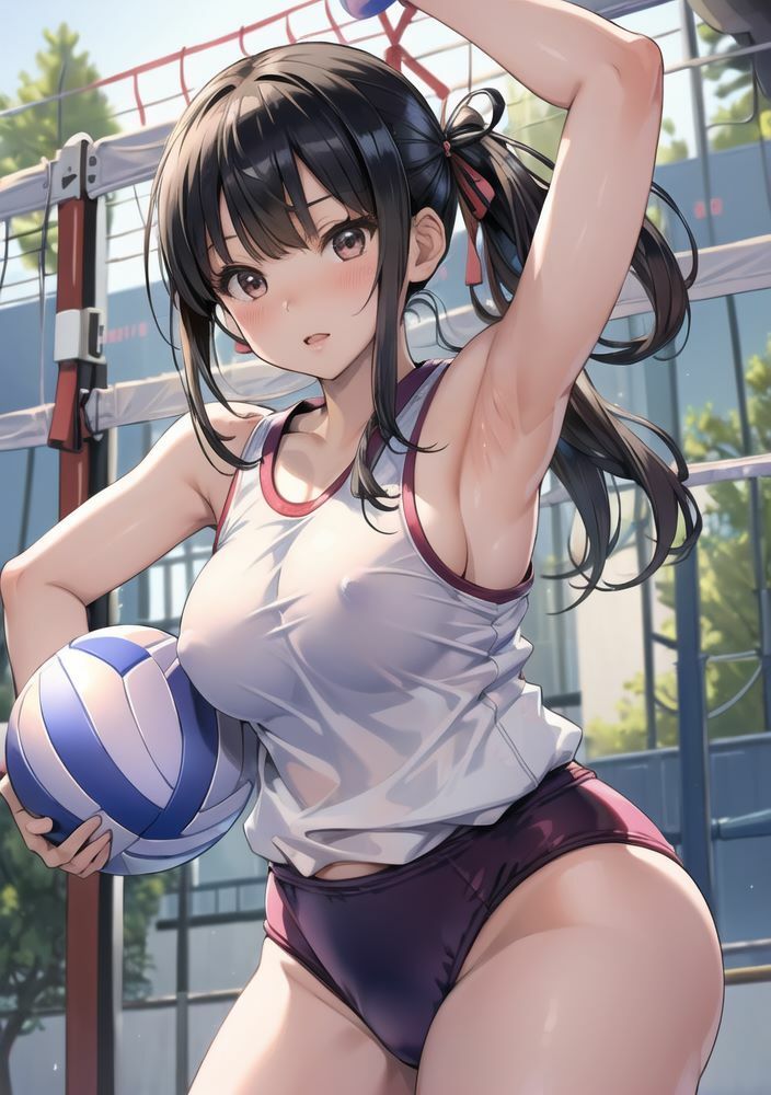 サンプル画像4:弱小バレー部のSEX合宿 【実践練習】(AIグラビア宝庫) [d_309234]