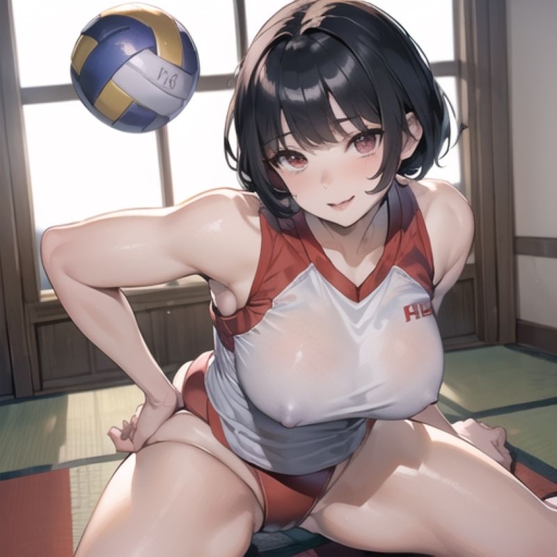 サンプル画像5:弱小バレー部のSEX合宿 【実践練習】(AIグラビア宝庫) [d_309234]