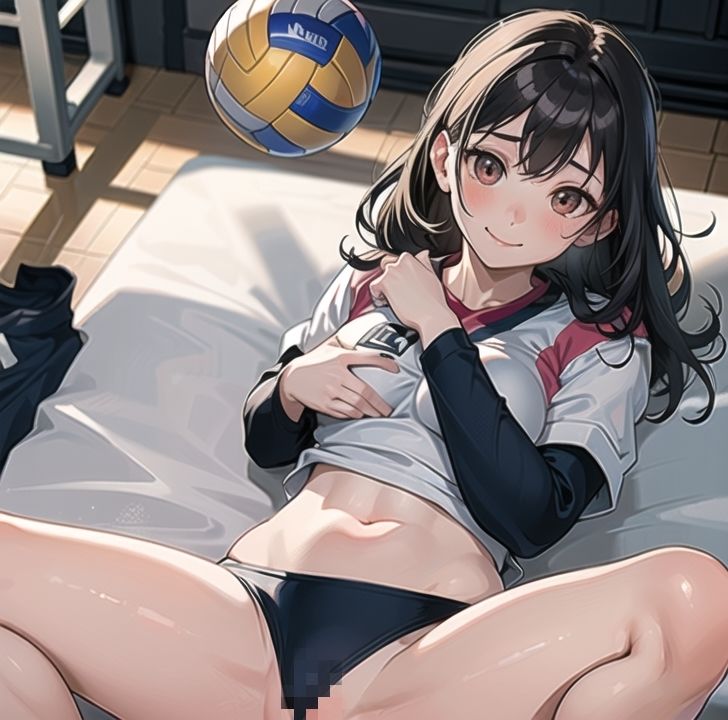 サンプル画像6:弱小バレー部のSEX合宿 【実践練習】(AIグラビア宝庫) [d_309234]