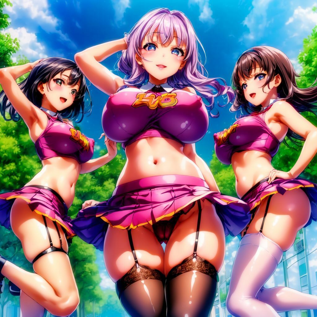 サンプル画像3:スケスケチアリーダー美少女AIイラスト集※アニメ(AIイラスト冒険者) [d_309276]