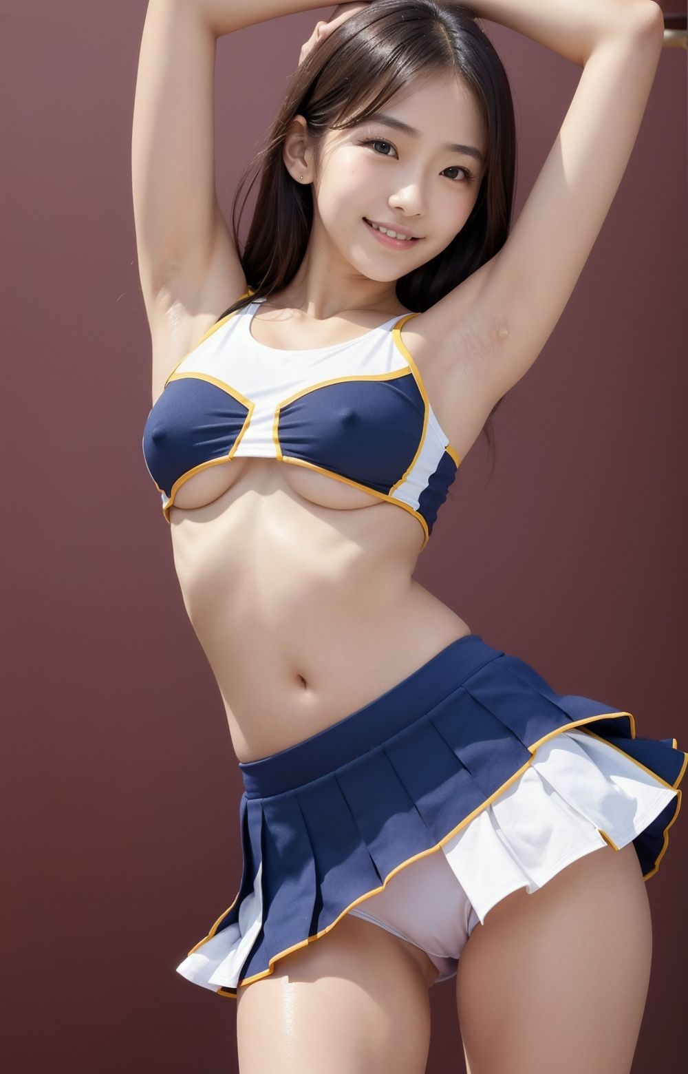 サンプル画像6:AI美女のチアガール画像集(てんむPictures) [d_309358]