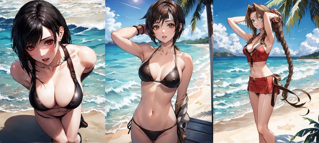 サンプル画像1:ちょっとエッチな○ァイナル○ァンタジー7(秋野美女研究所) [d_309367]