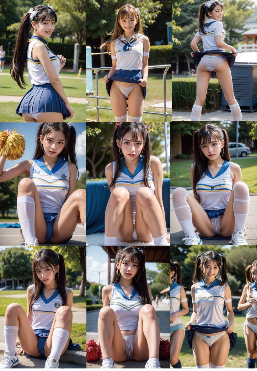 サンプル画像3:【491P】有名JKチアリーディング部全員に強●フ〇ラ！(JJ★Club) [d_309369]