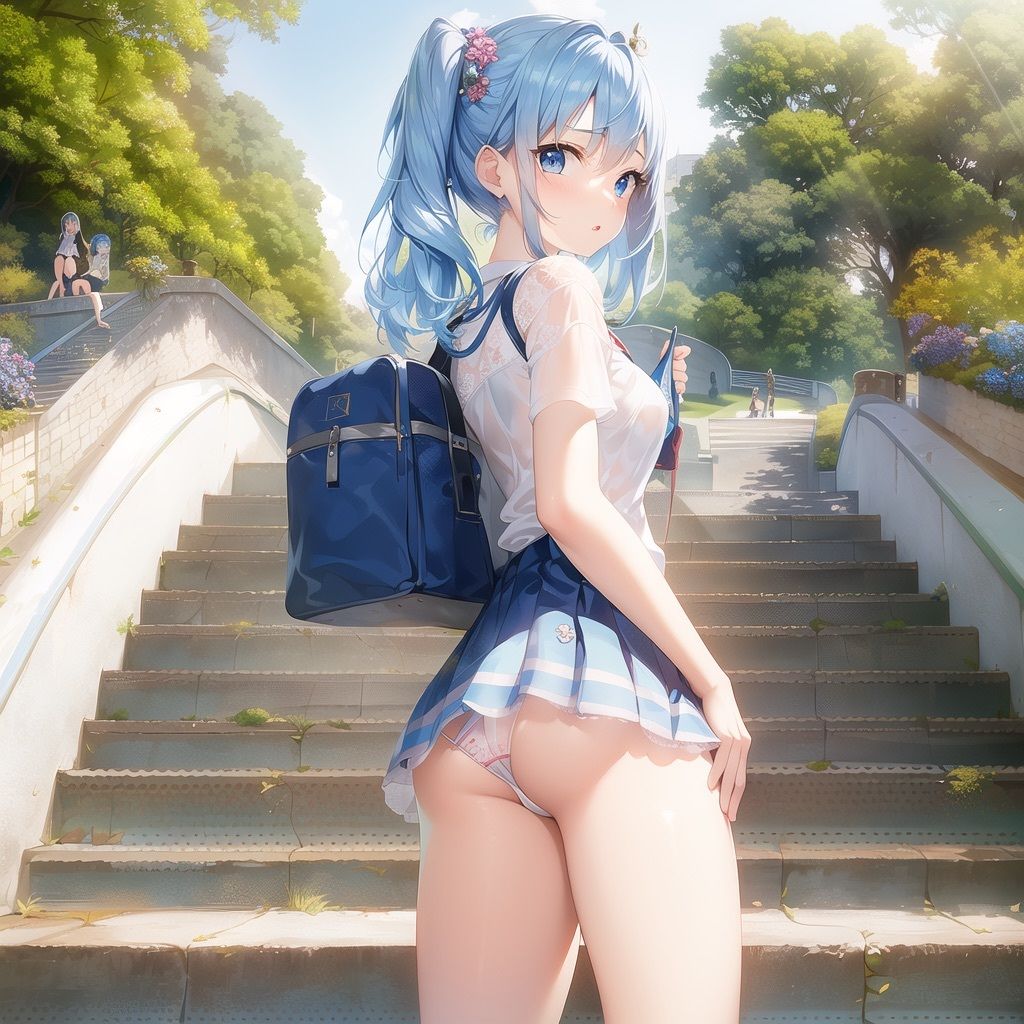 サンプル画像2:えちえち学園生活〜通学中に見えちゃうパンツ〜高画質Part2(Cameron’s room) [d_309417]