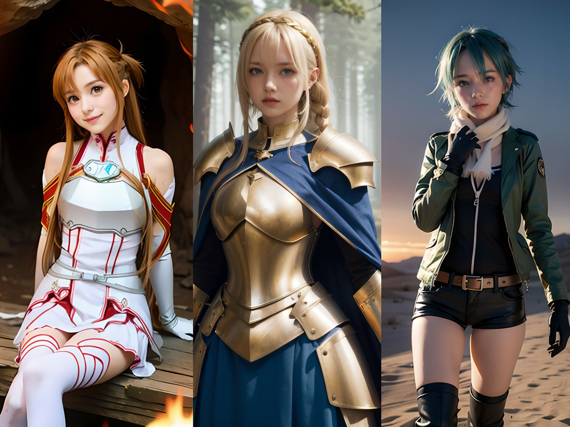 サンプル画像2:SAOコスプレsex写真集(りな) [d_309428]