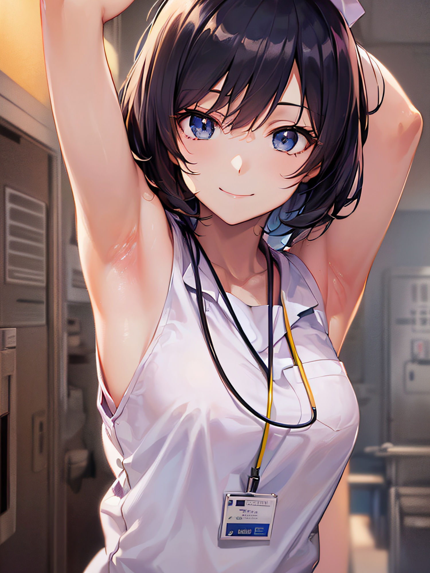 サンプル画像5:新ED治療法！絶対勃起！看護婦さんの腋見せ画像集(senninn) [d_309429]