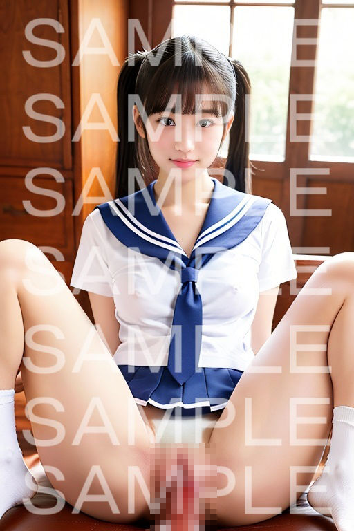 サンプル画像1:〜はじめってえっちの女子校生〜ツインテール編(AI IMEKURI) [d_309452]