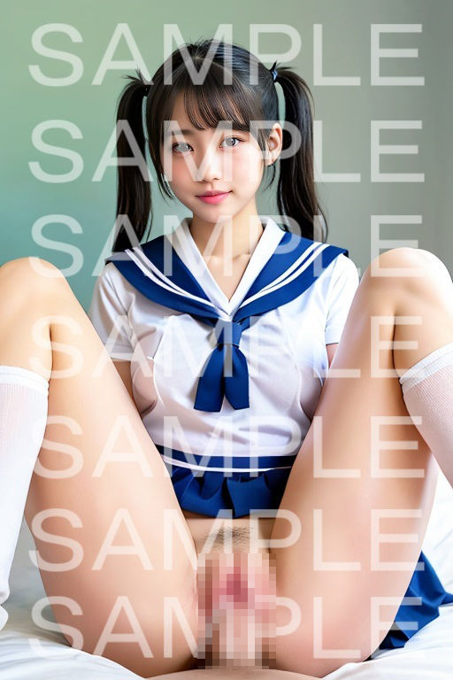 サンプル画像5:〜はじめってえっちの女子校生〜ツインテール編(AI IMEKURI) [d_309452]