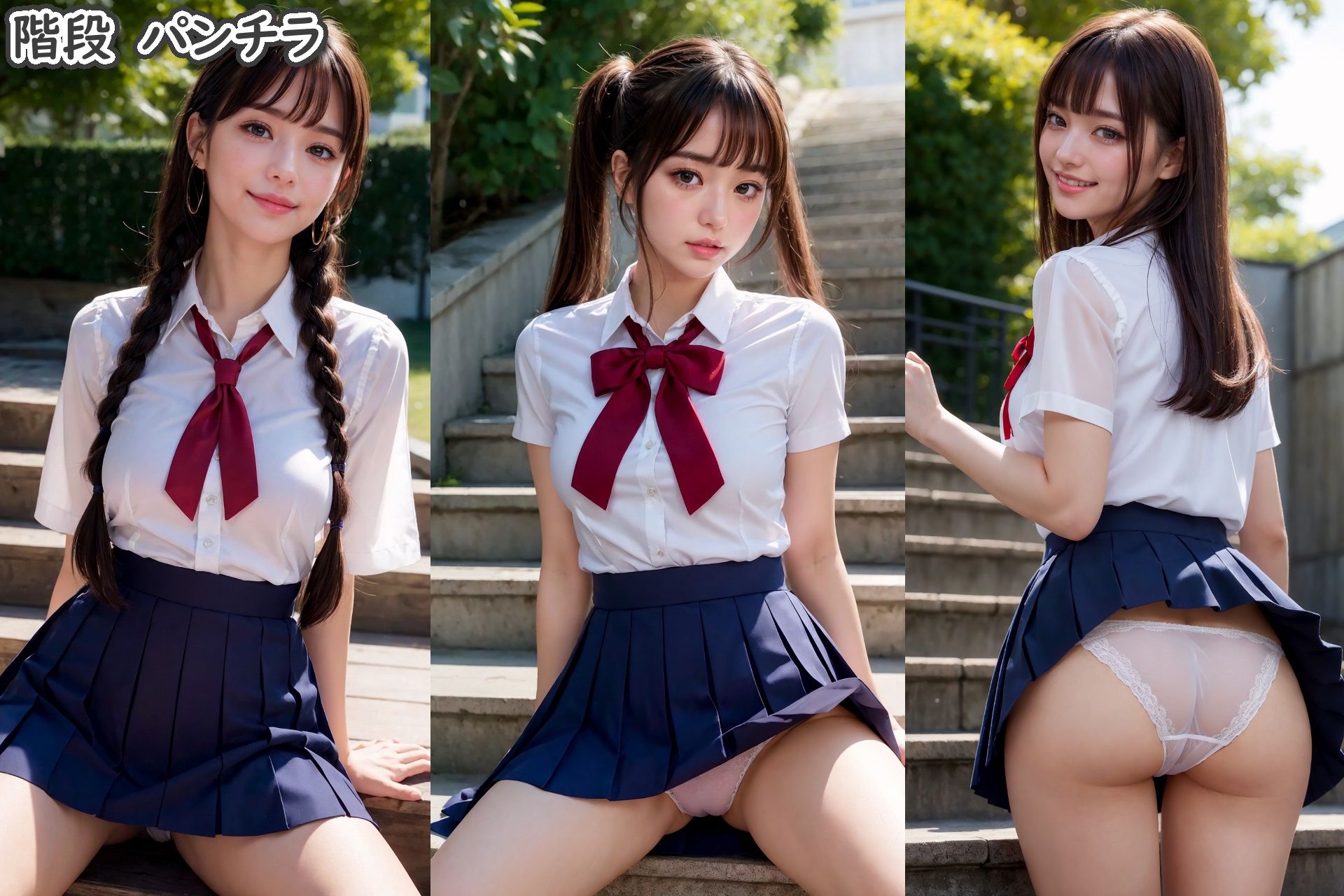 サンプル画像2:見せたがりな私立〇〇女学園の女子校生(PacificOcean) [d_309459]