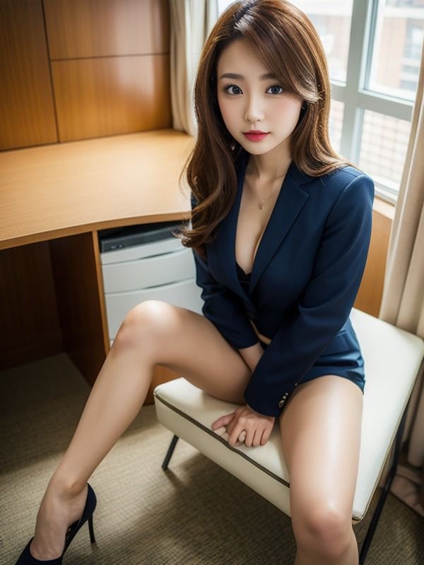 サンプル画像3:【AIグラビア写真集】ギャル×秘書OL100選 ＃42(AI美女クリエイターNINO) [d_309545]