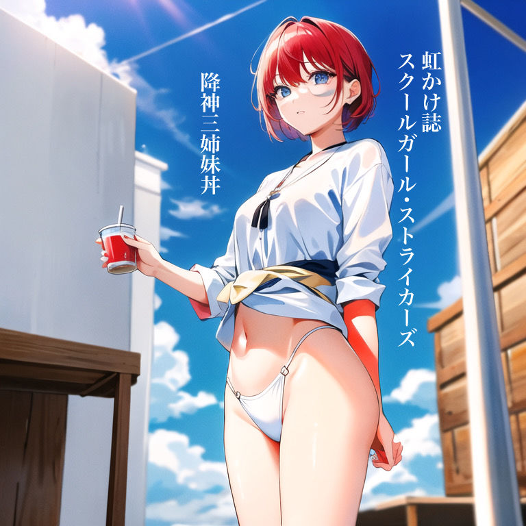 サンプル画像1:虹かけ誌 スクールガール・ストライカーズ イラスト集2降神三姉妹丼(九情承太郎商店) [d_309561]