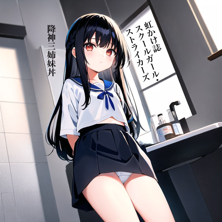 サンプル画像4:虹かけ誌 スクールガール・ストライカーズ イラスト集2降神三姉妹丼(九情承太郎商店) [d_309561]