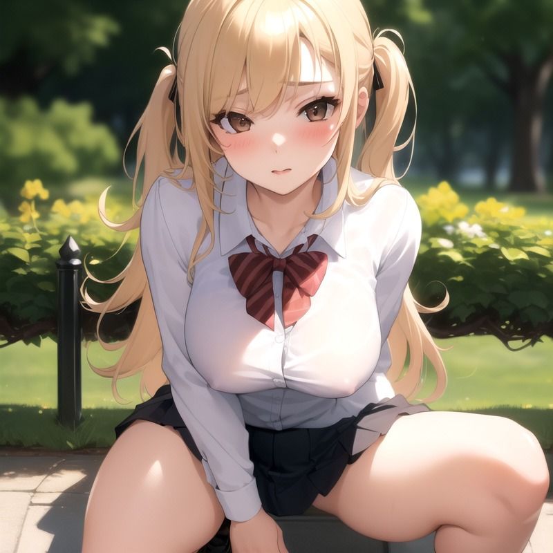 サンプル画像2:いつもノーブラの貞操観念低そうな転校してきた女子校生におっぱい見せてと毎日懇願した結果(スタジオかぐや) [d_309580]