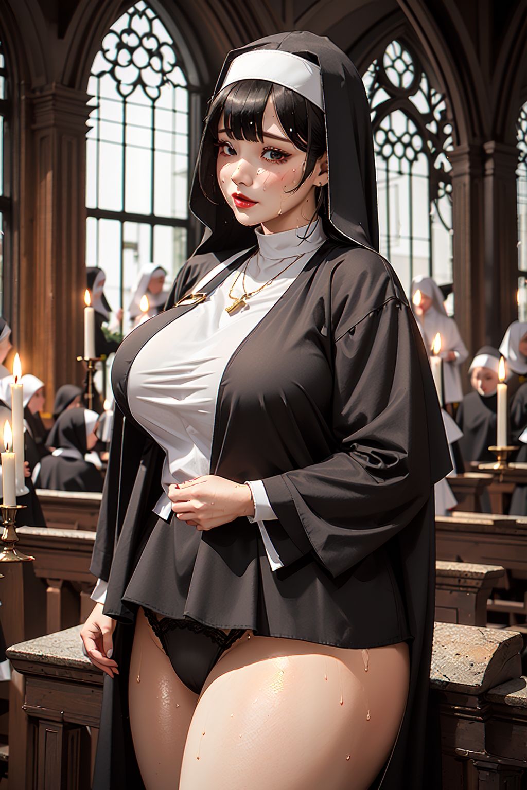 サンプル画像2:快楽堕落録 対触手修行シスター編(飛来したT) [d_309683]