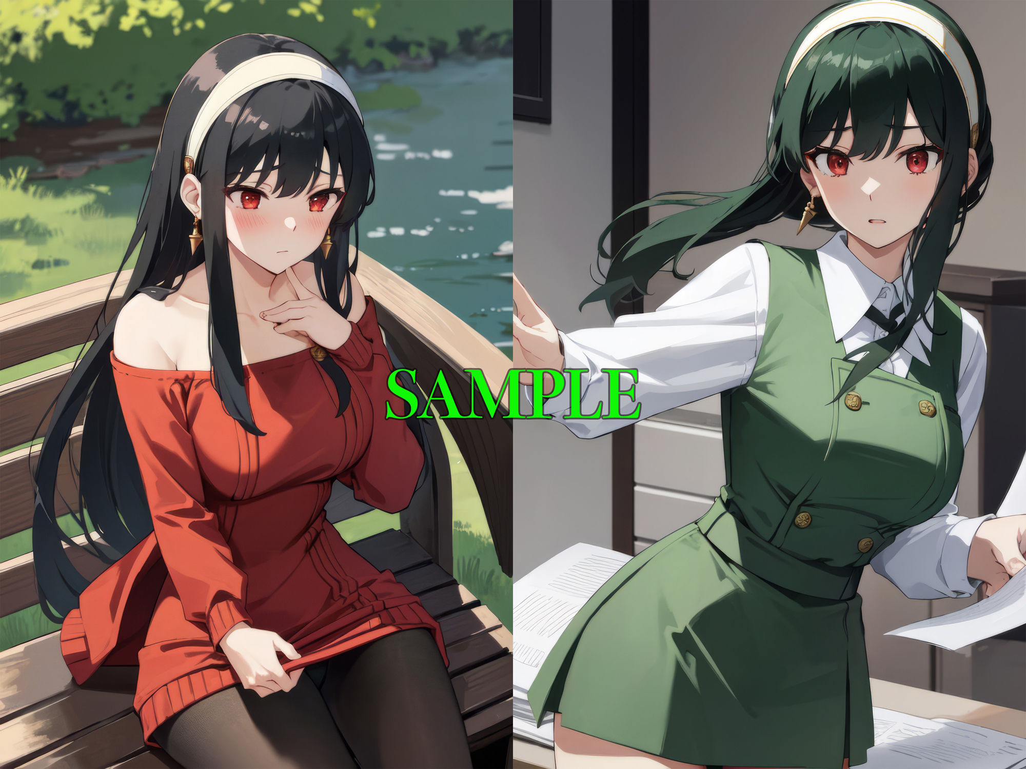 サンプル画像1:おマンコの疼きが止まらない。SPY×FAMILY:ヨル・フォージャー(AIイラスト美少女.store) [d_309704]