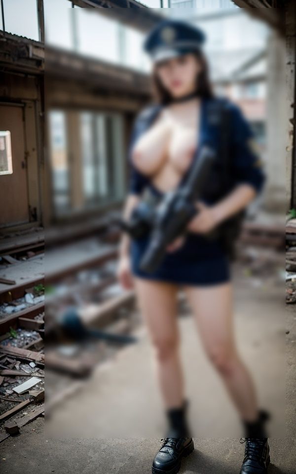 サンプル画像2:【大ボリューム】ゾンビ化！！巨乳武装ポリスの女達(妄想club) [d_309708]