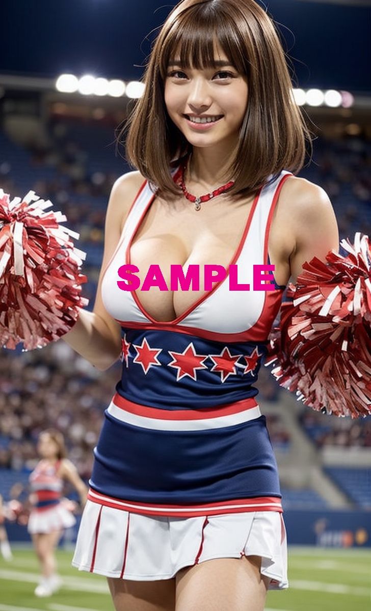 サンプル画像3:輝く笑顔！巨乳AIチアガール！(アノニマス堂) [d_309721]