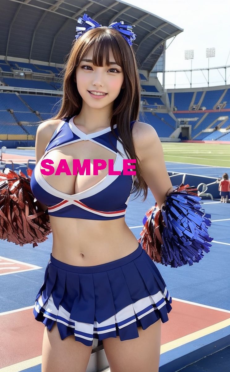 サンプル画像6:輝く笑顔！巨乳AIチアガール！(アノニマス堂) [d_309721]