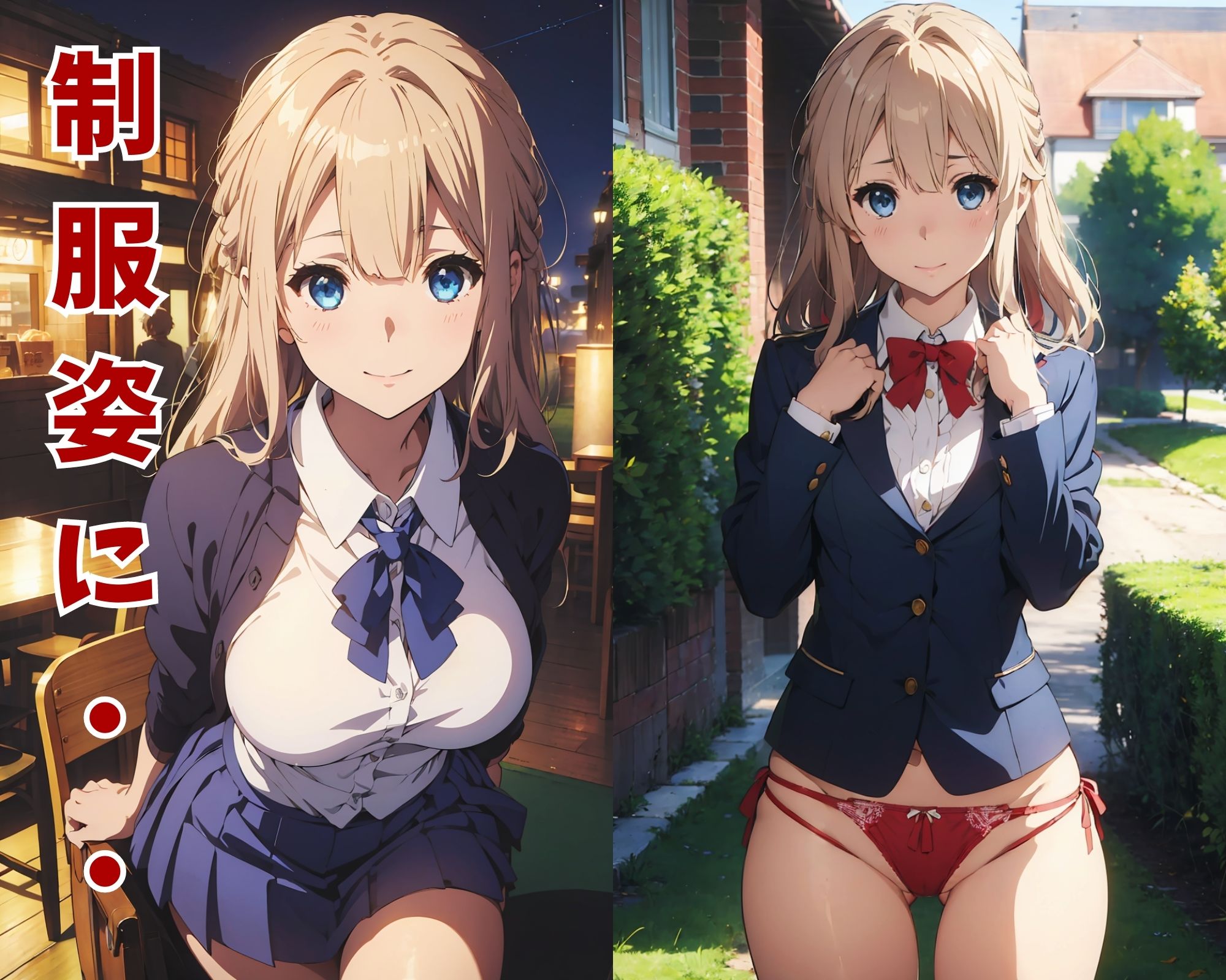 サンプル画像1:金髪美少女 観察日記 くぱぁもあるよ(画像生成マン) [d_309731]