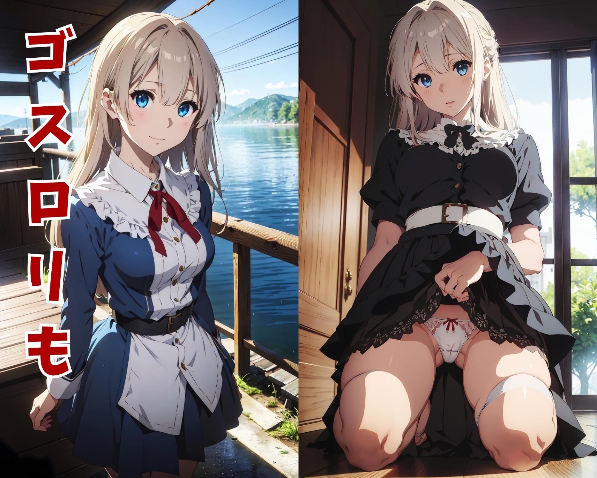 サンプル画像2:金髪美少女 観察日記 くぱぁもあるよ(画像生成マン) [d_309731]