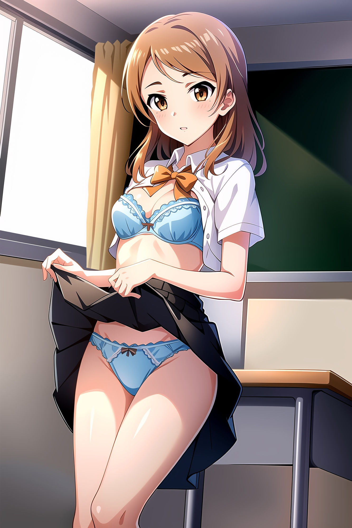 サンプル画像1:有名アイドルグループのメンバーとラブラブ学園生活！(aiルペルカリア) [d_309763]