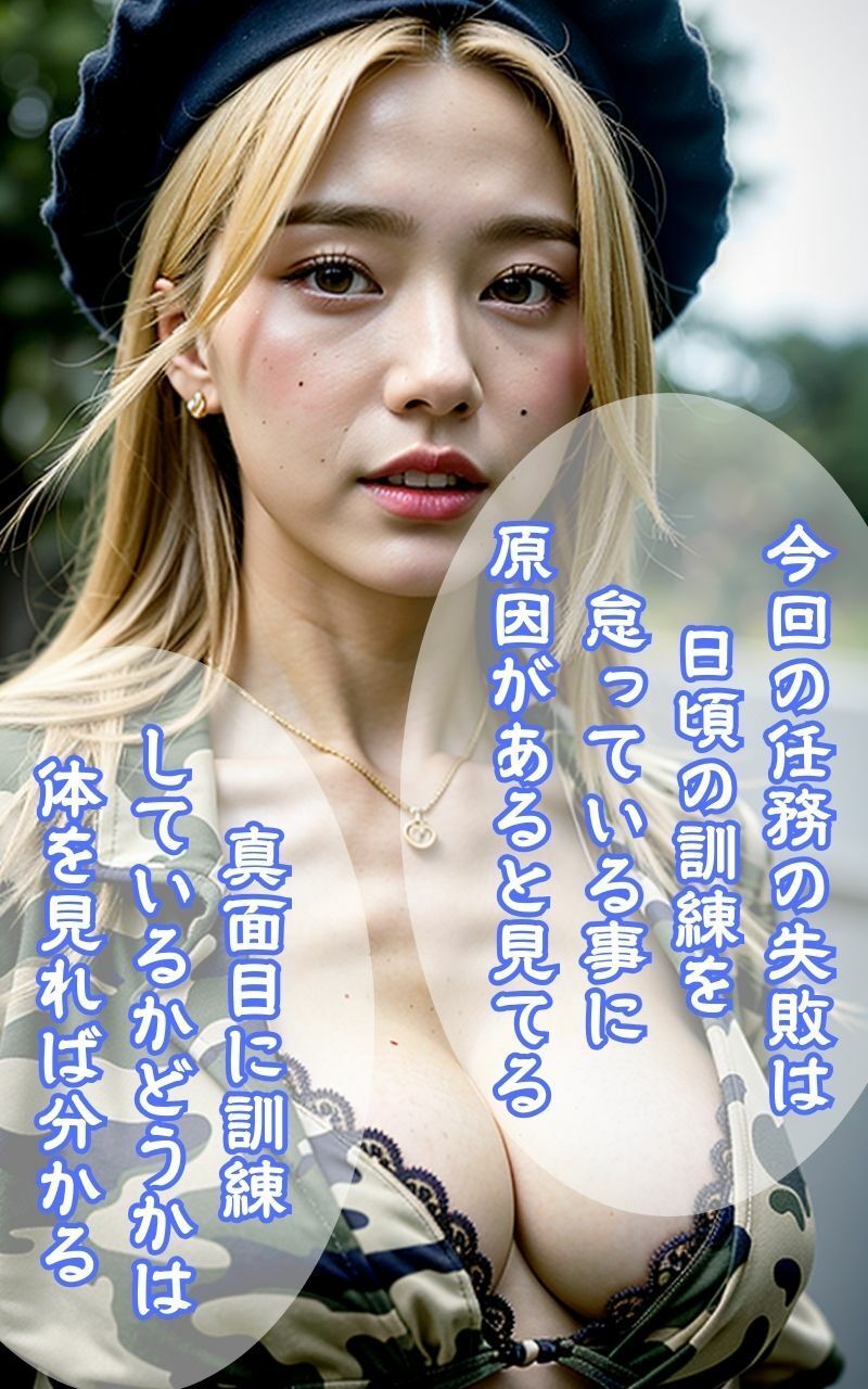 サンプル画像5:上官命令！そこに立って「服」を脱げ！ 〜金髪美人少尉任務失敗編〜(ピクセルリアルラボ) [d_309765]