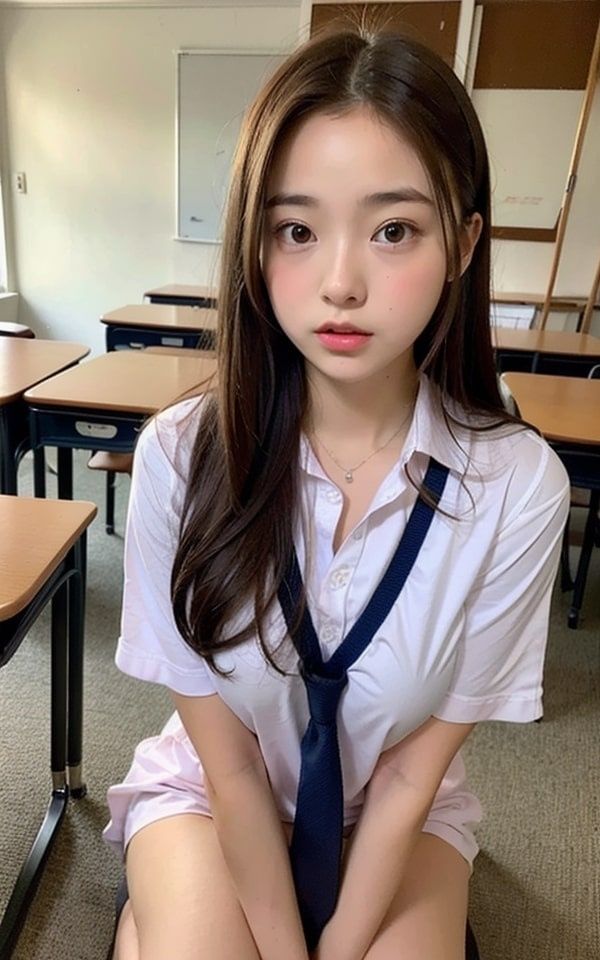 サンプル画像2:むちむち学園天国(リアルAI美女) [d_309770]