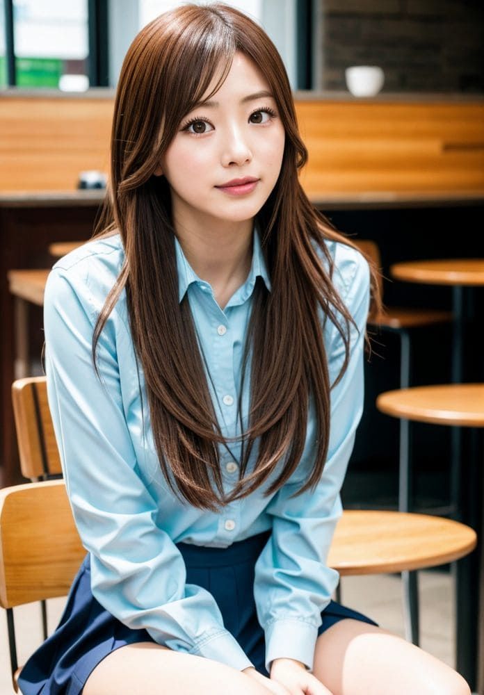 サンプル画像2:「アンタの童貞奪ってあげる♪」ボクを筆おろしする童貞喰いの淫乱ギャルJ●(AI-GALサークル) [d_309827]