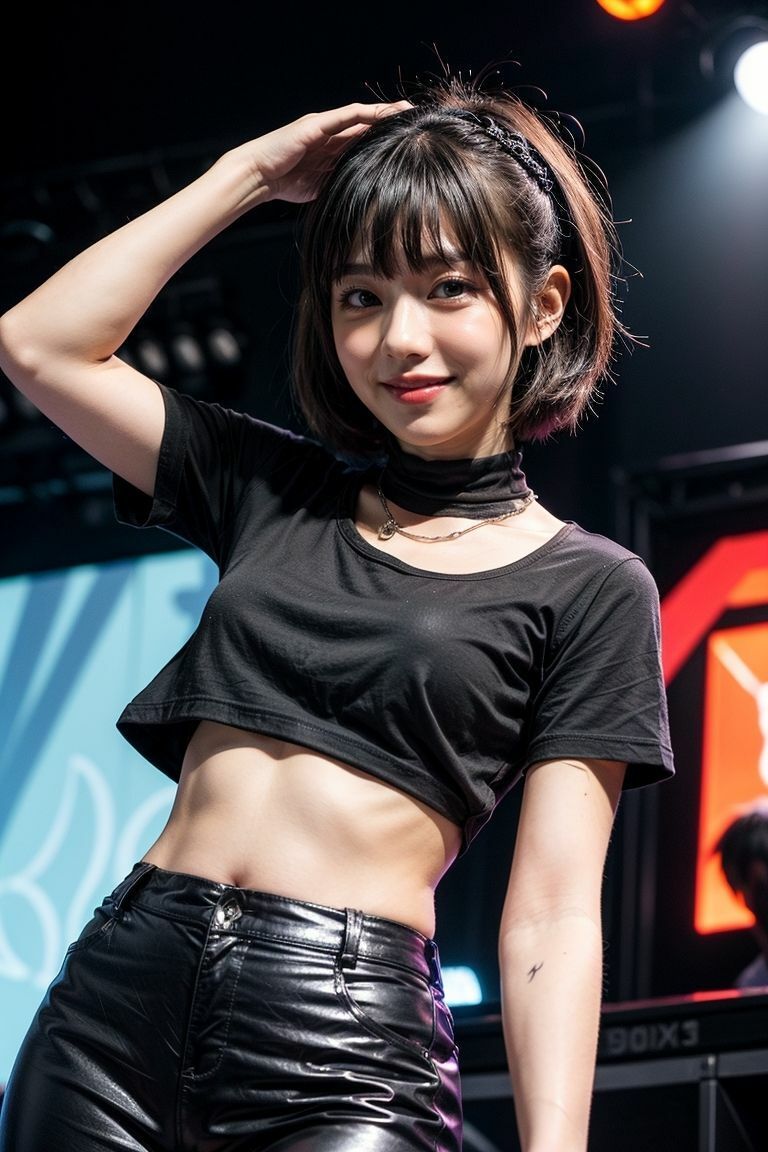 サンプル画像5:同棲中のバンド好き彼女とライブに行く休日(ムネキュンAI妄想) [d_309885]