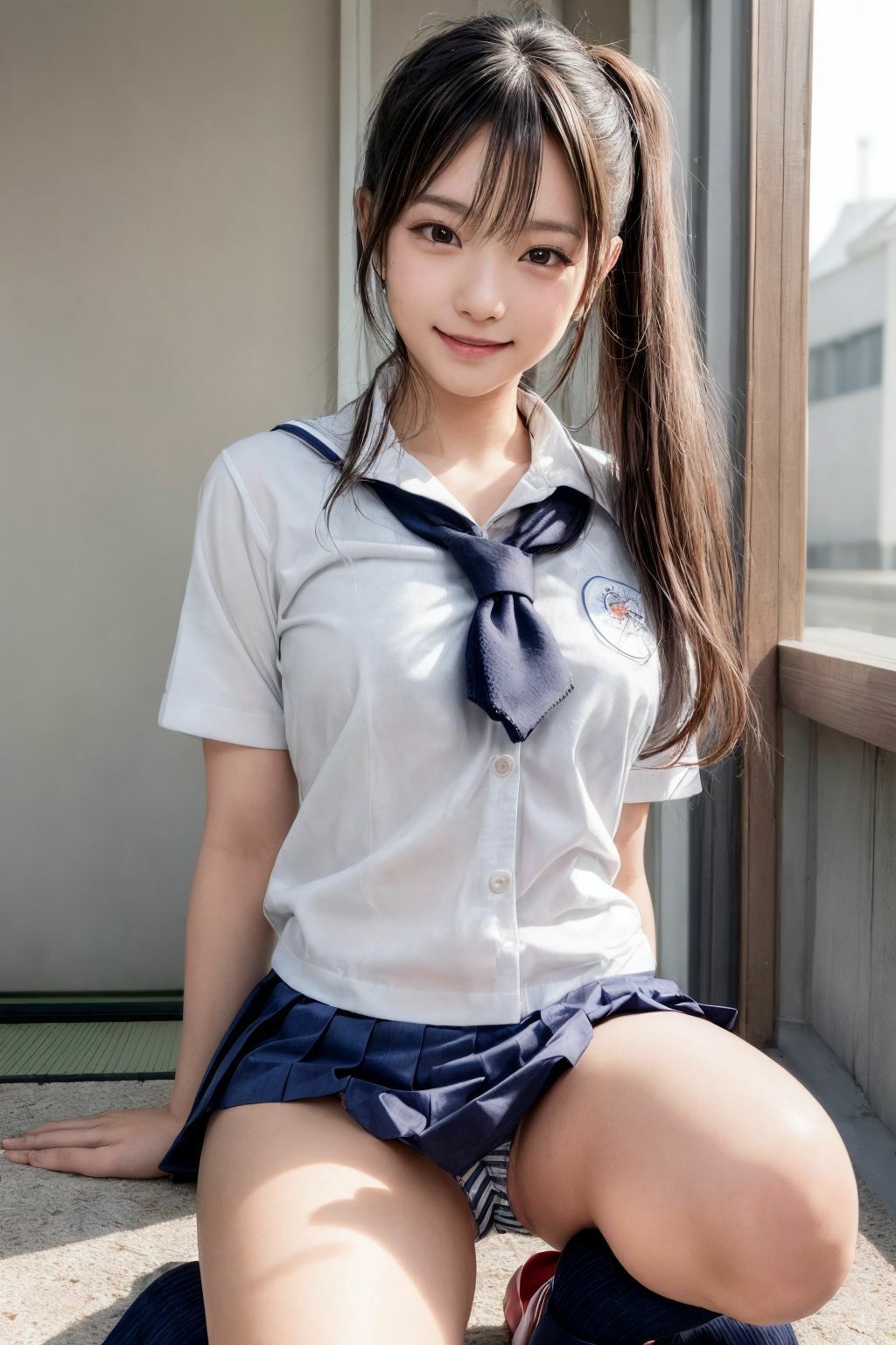 サンプル画像6:リアル少女 女子校生のパンチラ(少女クラブ) [d_309911]